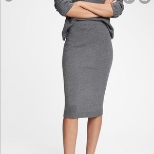 Charcoal Gray Gap Sweater Skirt